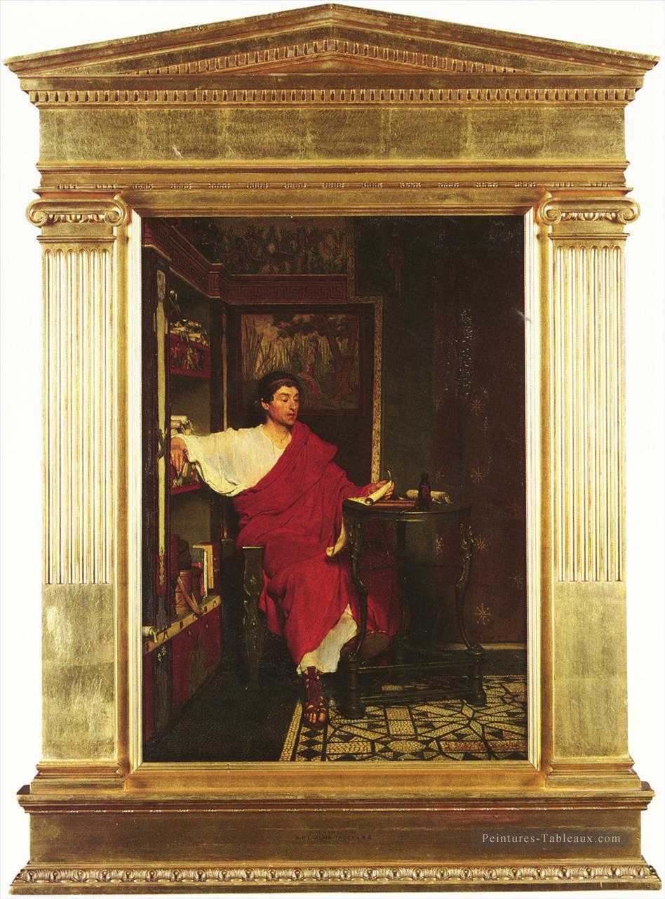 anglais 18361912A Scribe romain Écrivain romantique Sir Lawrence Alma Tadema Peintures à l'huile